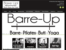 Tablet Screenshot of barre-up.com